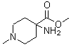 结构式 CAS# 228252-34-4, 4-氨基-1-甲基-4-哌啶羧酸甲酯