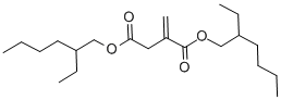 structure of CAS# 2287-83-4, 2-Methylene-Butanedioic Acid 1,4-Bis(2-Ethylhexyl) Ester;Bis(2-Ethylhexyl) 2-Methylenebutanedioate;2-Methylenebutanedioic Acid Bis(2-Ethylhexyl) Ester;2-Methylenesuccinic Acid Bis(2-Ethylhexyl) Ester