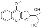 CAS 登录号：22964-77-8， 2-(4-甲氧基-2,3-二氢-呋喃并[2,3-b]喹啉-2-基)-丙烷-1,2-二醇