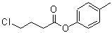 structure of CAS# 23051-24-3, 4-Methylphenyl 4-Chlorobutanoate;4-Methylphenyl 4-chlorobutanoate;4-METHYLPHENYL4-CHLOROBUTANOATE;MFCD03844696