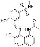 CAS 登录号：23104-75-8， N-[(8Z)-8-[[2-羟基-5-(甲基氨基磺酰基)苯基]亚肼基]-7-氧代-萘-1-基]乙酰胺