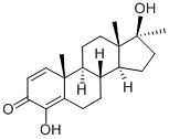 CAS#: 2320-86-7， 4,17b-Dihydroxy-17-methyl-Androsta-1,4-dien-3-one