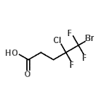 结构式 CAS# 232602-79-8, 5-溴-4-氯-4,5,5-三氟戊酸