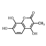CAS#: 23296-96-0， 4,7,8-Trihydroxy-3-Methyl-2H-Chromen-2-One