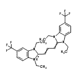 CAS#: 23313-92-0， 2-{3-[1,3-Diethyl-5-(Trifluoromethyl)-1,3-Dihydro-2H-Benzimidazol-2-Ylidene]-1-Propen-1-Yl}-1,3-Diethyl-5-(Trifluoromethyl)-2,3-Dihydro-1H-3,1-Benzimidazol-1-Ium