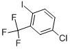 结构式 CAS# 23399-77-1, 4-氯-1-碘-2-(三氟甲基)-苯