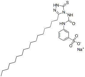 CAS#: 23455-89-2， Sodium 3-[[[(1,5-Dihydro-3-Heptadecyl-5-Thioxo-4H-1,2,4-Triazol-4-Yl)Amino]Carbonyl]Amino]Benzenesulphonate