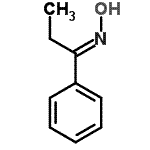 结构式 CAS# 23517-42-2, (1E)-N-羟基-1-苯基-1-丙亚胺