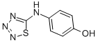 结构式 CAS# 23567-67-1, 4-(1,2,3,4-硫杂三唑-5-基氨基)苯酚