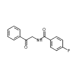 CAS#: 2368-16-3， 4-Fluoro-N-(2-Oxo-2-Phenylethyl)Benzamide