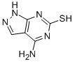 结构式 CAS# 23771-52-0, 4-氨基-1,7-二氢-6H-吡唑并[3,4-d]嘧啶-6-硫酮