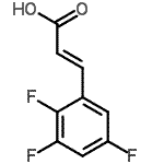structure of CAS# 237761-79-4, (2E)-3-(2,3,5-Trifluorophenyl)Acrylic Acid;3-(2,3,5-Trifluoro-phenyl)-acrylic acid;MFCD00083544