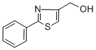 structure of CAS# 23780-13-4, 2-Phenyl-4-Thiazolemethanol;4-(Hydroxymethyl)-2-Phenyl-1,3-Thiazole;(2-PHENYL-1,3-THIAZOL-4-YL)METHANOL;4-(HYDROXYMETHYL)-2-PHENYLTHIAZOLE
