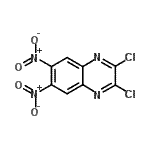 structure of CAS# 2379-61-5, 2,3-Dichloro-6,7-Dinitroquinoxaline;2,3-dichloro-6,7-dinitroquinoxaline;A1546/0067266;ZINC04349989