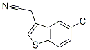 structure of CAS# 23799-60-2, 5-Chloro-Benzo[b]Thiophene-3-Acetonitrile;2-(5-Chlorobenzothiophen-3-Yl)Acetonitrile;2-(5-Chloro-3-Benzothiophenyl)Acetonitrile;2-(5-Chloro-1-Benzothiophen-3-Yl)Ethanenitrile