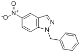 结构式 CAS# 23856-20-4, 5-硝基-1-(苯基甲基)-1H-吲唑