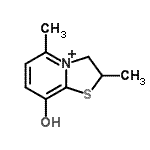 CAS#: 23933-08-6， 8-Hydroxy-2,5-Dimethyl-2,3-Dihydro[1,3]Thiazolo[3,2-a]Pyridin-4-Ium