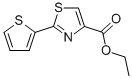 structure of CAS# 24043-97-8, Ethyl 2-Thiophen-2-Yl-1,3-Thiazole-4-Carboxylate;Ethyl 2-(2-Thienyl)Thiazole-4-Carboxylate;2-(2-Thienyl)-4-Thiazolecarboxylic Acid Ethyl Ester;2-(2-Thienyl)Thiazole-4-Carboxylic Acid Ethyl Ester