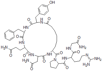 CAS 登录号：24057-83-8， 氨基辛二酰(1,6)-精氨加压素