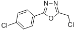 structure of CAS# 24068-15-3, 2-(Chloromethyl)-5-(4-Chlorophenyl)-1,3,4-Oxadiazole;Zero/009206;Zinc01081481