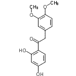 structure of CAS# 24126-98-5, 1-(2,4-Dihydroxyphenyl)-2-(3,4-Dimethoxyphenyl)Ethanone;1-(2,4-dihydroxyphenyl)-2-(3,4-dimethoxyphenyl)ethan-1-one;1-(2,4-Dihydroxyphenyl)-2-(3,4-dimethoxyphenyl)-ethanone;ethanone, 1-(2,4-dihydroxyphenyl)-2-(3,4-dimethoxyphenyl)