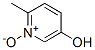 structure of CAS# 24207-00-9, 5-Hydroxy-2-Methylpyridine 1-Oxide;6-Methyl-1-Oxido-Pyridin-1-Ium-3-Ol;6-Methyl-1-Oxido-3-Pyridin-1-Iumol;5-Hydroxy-2-Methylpyridine 1-Oxide