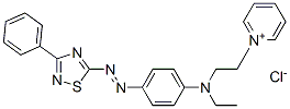 CAS#: 24219-23-6， 1-[2-[N-Ethyl-4-[(3-Phenyl-1,2,4-Thiadiazol-5-Yl)Azo]Anilino]Ethyl]Pyridinium Chloride