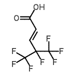 结构式 CAS# 243139-64-2, (2E)-4,5,5,5-四氟-4-(三氟甲基)-2-戊烯酸