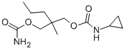 structure of CAS# 24353-88-6, Lorbamate;[2-(Carbamoyloxymethyl)-2-Methyl-Pentyl] N-Cyclopropylcarbamate;N-Cyclopropylcarbamic Acid [2-(Carbamoyloxymethyl)-2-Methylpentyl] Ester;N-Cyclopropylcarbamic Acid [2-(Carbamoyloxymethyl)-2-Methyl-Pentyl] Ester