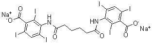 CAS 登录号：24360-85-8， 3-[5-[(3-羧基-2,4,6-三碘-苯基)氨基甲酰]戊酰氨基]-2,4,6-三碘-苯甲酸二钠