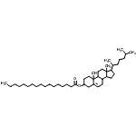 结构式 CAS# 24365-37-5, 胆甾-5-烯-3-基十七烷酸酯