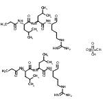 CAS#: 24365-46-6， N-Propionyl-L-leucyl-N-[(2S)-5-carbamimidamido-1-oxo-2-pentanyl]-L-leucinamide sulfate (2:1)