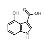 CAS#: 24370-76-1， 4-Hydroxy-1H-Indole-3-Carboxylic Acid
