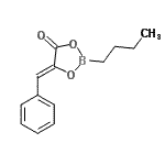 CAS 登录号：24375-02-8， (5Z)-5-亚苄基-2-丁基-1,3,2-二氧杂环戊硼烷-4-酮