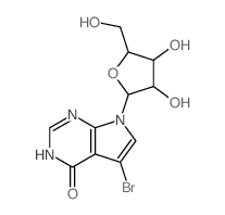 CAS#: 24386-96-7， 7-Bromo-9-[3,4-Dihydroxy-5-(Hydroxymethyl)Oxolan-2-Yl]-2,4,9-Triazabicyclo[4.3.0]Nona-3,7,10-Trien-5-One
