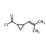 CAS#: 243864-54-2， 2-(2-Methyl-1-Propen-1-Yl)Cyclopropanecarbonyl Chloride