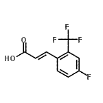 结构式 CAS# 243977-21-1, (2E)-3-[4-氟-2-(三氟甲基)苯基]丙烯酸