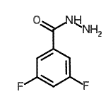 structure of CAS# 244022-63-7, 3,5-Difluorobenzohydrazide;1,5-difluorobenzene-3-carbohydrazide;3,5-Difluorobenzhydrazide;3,5-Difluorobenzoic acid hydrazide