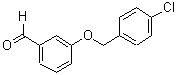 结构式 CAS# 24550-39-8, 3-[(4-氯苄基)氧基]苯甲醛