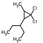 CAS#: 24577-79-5， 1,1-Dichloro-2-Methyl-3-(3-Pentanyl)Cyclopropane