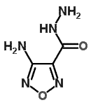 结构式 CAS# 246048-72-6, 4-氨基-1,2,5-恶二唑-3-甲酰肼
