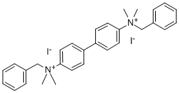 CAS 登录号:24660-76-2, 4,4'-联苯亚基二(苄基二甲基铵)二碘化物