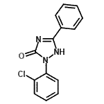 结构式 CAS# 246848-58-8, 2-(2-氯苯基)-5-苯基-1,2-二氢-3H-1,2,4-三唑-3-酮