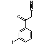 结构式 CAS# 247206-80-0, 3-(3-碘苯基)-3-氧代丙腈