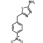 结构式 CAS# 247225-84-9, 5-(4-硝基苄基)-1,3,4-噻二唑-2-胺