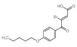 CAS 登录号：24740-92-9， 3-(4-戊氧基苯甲酰基)-3-溴丙烯酸