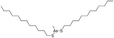 CAS#: 2475-18-5， Bis(Dodecylsulfanyl)-Methylarsane