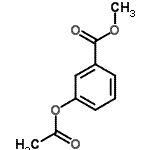 structure of CAS# 24781-23-5, Methyl 3-Acetoxybenzoate;3-Acetoxybenzoesaeure-methylester;3-Acetoxybenzoic acid, methyl ester;Methyl 3-(acetyloxy)benzoate #
