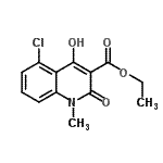 CAS#: 248282-10-2， Ethyl 5-Chloro-4-Hydroxy-1-Methyl-2-Oxo-1,2-Dihydro-3-Quinolinecarboxylate