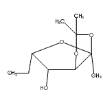 CAS#: 2484-55-1， 6-Hydroxy-2,2-Dimethyl-5-({[(4-Methylphenyl)Sulfonyl]Oxy}Methyl)Dihydrofuro[2,3-d][1,3]Dioxol-3A(5H)-Yl 4-Methylbenzenesulfonate